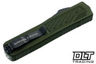 Guardian Tactical Scout OTF D/E - Black Dagger Elmax Blade - OD Green Aluminum Handle