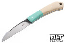 Hammer Down Forge Companion - Tiffany Blue G-10 Bolster - Ivory Micarta