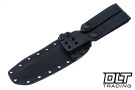 RMJ Tactical Combat Asia 80CrV2 Acid Etched Blade - Black G-10