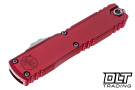 Microtech 11224-10MR Ultratech Gen IV D/E - Merlot Handle - Stonewash Blade