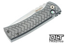 Pro-Tech Redencion Custom 005 - Two Tone 17-4 Steel Tread Handle - Drop Point Blade - Pearl Button