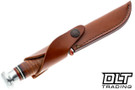 Case 10344 Leather Hunter Mushroom Cap - Leather Sheath