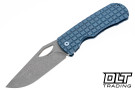 McNees Dixon MagnaCut - Atomic Blue Frag Titanium - Satin Blue Hardware