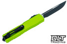 Microtech 11214-1NG Ultratech S/E Gen IV - Neon Green Handle - Black Blade