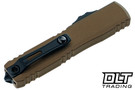 Microtech 1123-1UB-C19Z4 Ultratech T/E ZBP - Burnt Bronze Cerakote Handle - Burnt Bronze Blade