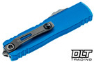 Microtech 12314-10BL UTX-85 S/E Gen IV - Blue Handle - Stonewashed Blade