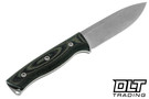 White River Ursus 45 - Black & OD Green Linen Micarta - MagnaCut Blade