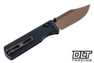 Vosteed Vombat - Black Aluminum - Copper Dune Bowie M390 Blade