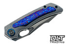 Kunwu Jericho - Honeydew Bead Blast Textured Titanium - Timascus Inlay - Satin DLC Vanax Blade
