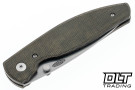 Three Rivers Manufacturing Atom 20CV - OD Green Micarta