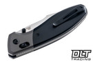 Kizer Staffi - Black Titanium - Gray Bolster - Hand-Brushed S45VN Blade