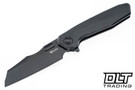 Reate Mantis - Ti Black DLC Titanium Pattern Handle - Belt Satin DLC Elmax Blade - Ti Black DLC Clip
