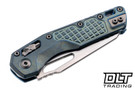 Microtech 210-10FRMS6 MSI Ram-Lok - Ice Blue Frag Titanium - Blue Accents - Stonewash Blade - Marfione Select