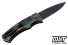 Pro-Tech Duke 2 - Woodland Camo Handle - Black DLC MagnaCut Blade