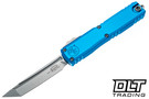 Microtech 11234-10BL Ultratech Gen IV T/E - Blue Handle - Stonewashed Blade