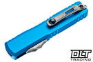 Microtech 11234-10BL Ultratech Gen IV T/E - Blue Handle - Stonewashed Blade