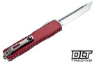 Microtech 11234-10MR Ultratech Gen IV T/E - Merlot Red Handle - Stonewashed Blade