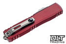 Microtech 11234-10MR Ultratech Gen IV T/E - Merlot Red Handle - Stonewashed Blade