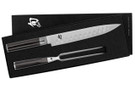 Shun Classic 2 Piece Carving Set - Ebony Pakkawood