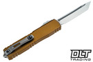 Microtech 11234-10TA Ultratech Gen IV T/E - Tan Handle - Stonewashed Blade
