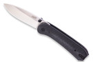 KNAFS Lander 1 - Contoured Black Micarta - Satin 14C28N Blade