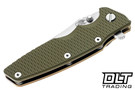 Hinderer Eklipse Spear Point S45VN - Bronze Anodized Titanium - Stonewashed Blade - OD Green G-10