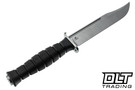 Defiant 7 M320 E - Black Injection Molded Handle - Stonewashed 3V Blade