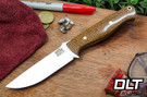 Bark River Blade Raid Gunny LT MagnaCut Tan Burlap Micarta - Brass Pins
