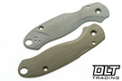 Flytanium Spyderco Para 3 Lotus Scales - OD Green G-10