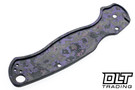 Flytanium Spyderco Paramilitary 2 Lotus Scales - Purple Haze Fat Carbon Fiber