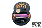 MachineWise Sonora - Brass Bolster - Pink Fade Sun Ray Textured Titanium Handle - Stonewash S90V Blade #1602