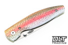 Three Rivers Manufacturing Atom MagnaCut - Linerlock - 3D Rainbow Trout G-10