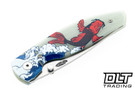 Three Rivers Manufacturing Atom MagnaCut - Linerlock - 3D Koi Jade G-10