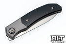 Trevor Burger Custom Knives Urban - Titanium Bolster - Black Synthetic Handle