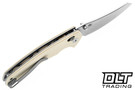 Civivi Knives Sixgill C24050-2 - Ivory G-10 - Satin Nitro-V Blade