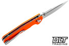 SENCUT Knives Glenspar S25046-1 - Orange G-10 - Satin 9Cr18MoV Blade