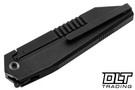 WE Knife Company Collinear Flipper WE22034D-1 - Black Titanium - Black Stonewashed M390 Blade