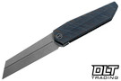 WE Knife Company Collinear Flipper WE22034D-3 - Stripe Flamed Titanium - Gray Stonewashed M390 Blade