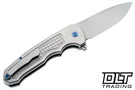 WE Knife Company Starlash Flipper WE23011C-2 - Gray Titanium - Stonewashed M390 Blade