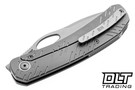 WE Knife Company Inmate - Gray Raindrop Titanium - Stonewashed 20CV Blade