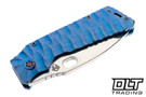 Medford TFF-1 Fat Daddy - Tumbled MagnaCut - Blue Predator Culpting - Flamed Hardware & Clip #1