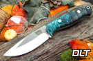 Bark River North Country EDC CPM-154 Turquoise & Black Maple Burl