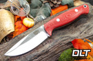 Bark River North Country EDC CPM-154 Red Linen Micarta