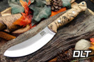 Bark River Fox River EXT-1 Skinner MagnaCut Spalted Hackberry Burl - Black Liners #4