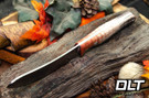 Fox River EXT-1 Skinner MagnaCut Russet & Black Tigertail Maple Burl - White Liners