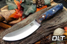 Bark River Fox River EXT-1 Skinner MagnaCut Red & Blue Maple Burl