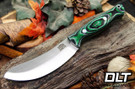 Bark River Fox River EXT-1 Skinner MagnaCut IBN Camo Carbon Fiber Damacarta - Toxic Green Liners #2