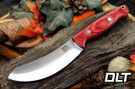 Bark River Fox River EXT-1 Skinner MagnaCut Firedog Canvas Micarta - Black Liners - Mosaic Pins