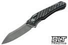 Hawk Knives Talon M390 - Titanium Handle - Twill Carbon Fiber Overlay