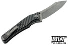 Hawk Knives Talon M390 - Titanium Handle - Twill Carbon Fiber Overlay